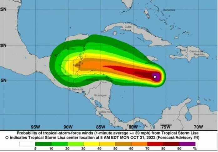Tormenta tropical Lisa pone a Jamaica bajo alerta