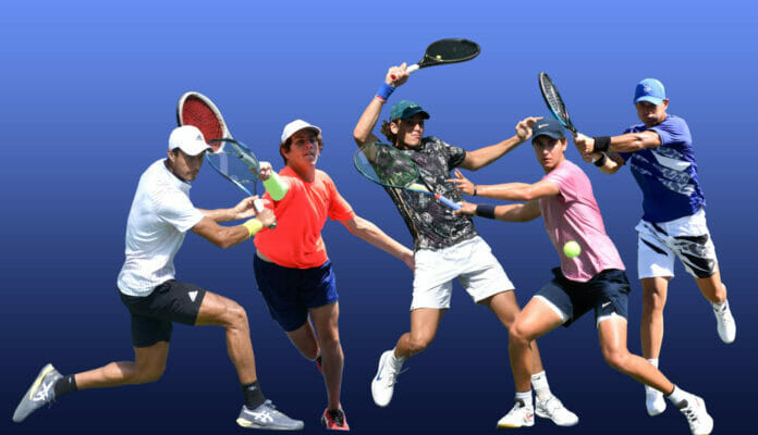 El equipo dominicano Nick Hardt, Roberto Cid, Peter Bertran, Daniel Baquero y Matteo Laquinto. Representantes en Copa Davis en Mónaco
