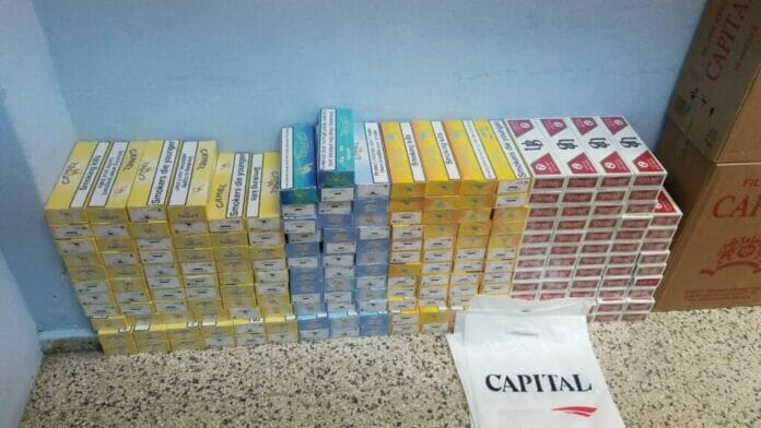 Ocupan más de 92 mil unidades de cigarrillos entrados al país por contrabando