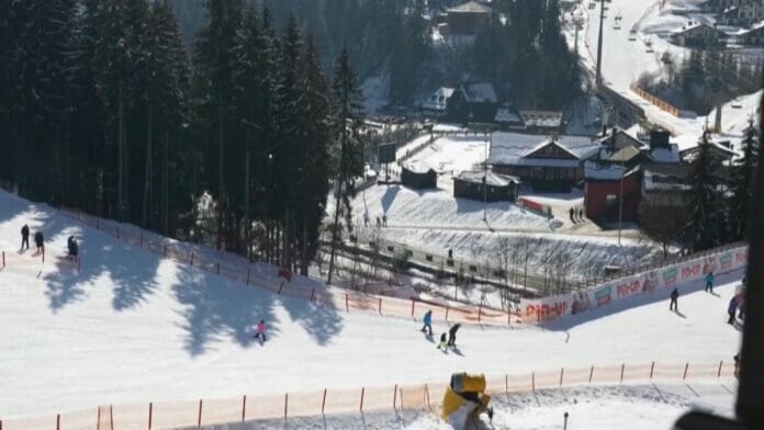 Las pistas de esquí ucranianas ofrecen un respiro del conflicto