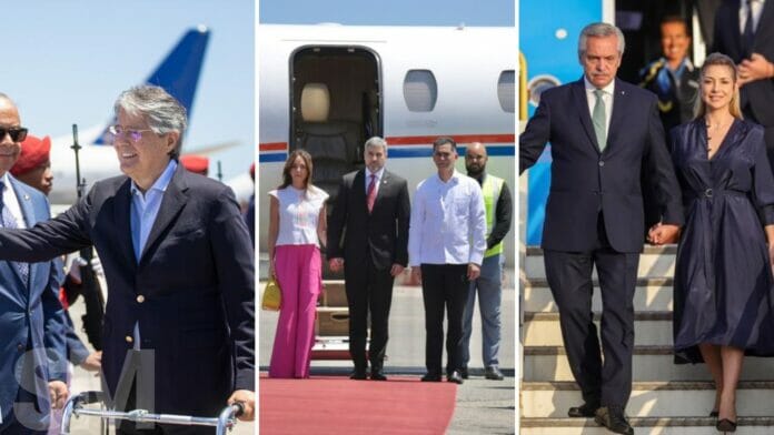 Cumbre Iberoamericana: Llegan a Santo Domingo presidentes de Ecuador, Argentina y Paraguay