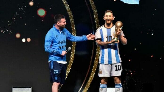 Conmebol reveló una Estatua de Messi en homenaje