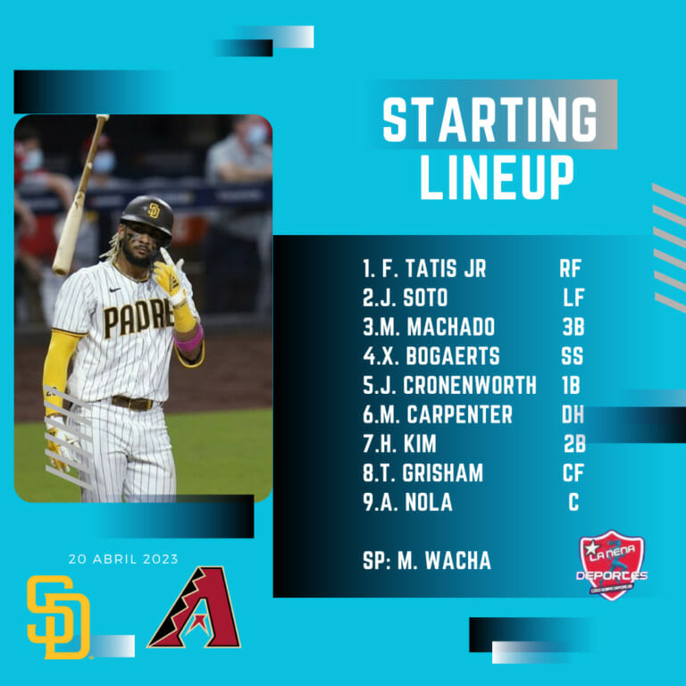 Tatis regresa a la alineación de los Padres, frente a D-Backs luego de 563 días