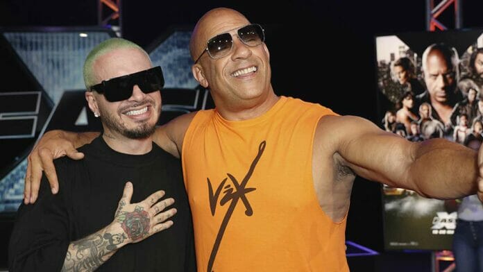 J Balvin junto a Vin Diesel en video musical 'Toretto' de la cinta 'Fast X'