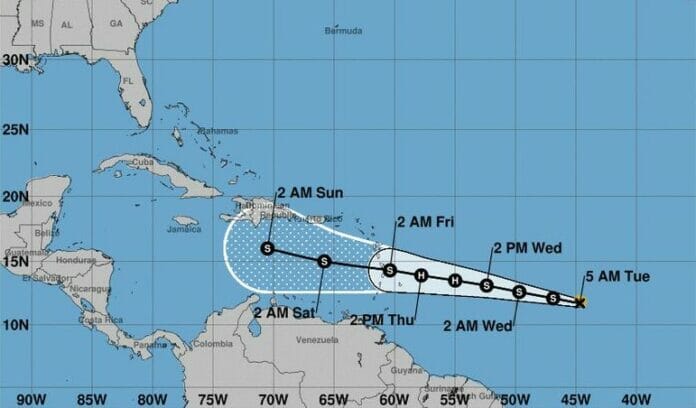 Tormenta Bret sigue rumbo al Caribe; impactaría RD sábado en la tarde