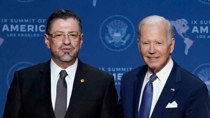 Biden recibe este martes al presidente de Costa Rica en la Casa Blanca
