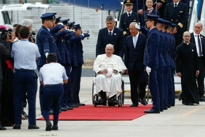 El papa en Lisboa para participar en la Jornada Mundial de la Juventud