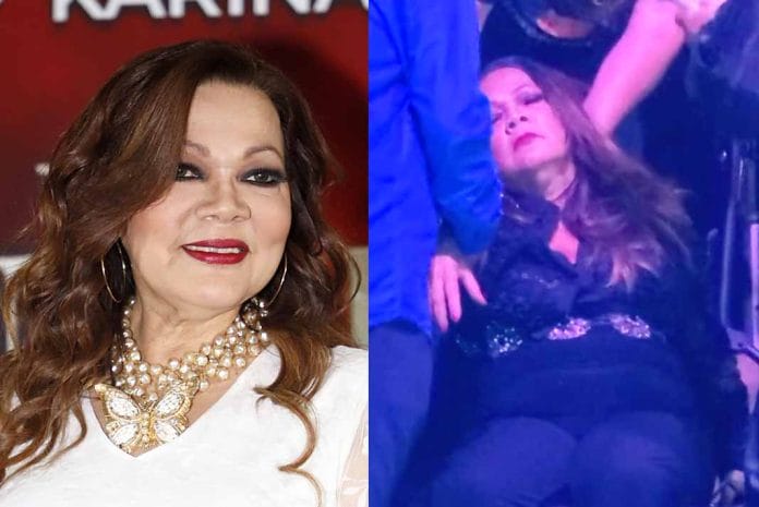 Ángela Carrasco se desmaya en pleno concierto