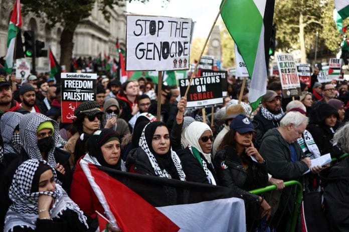 Miles en Londres, París y Berlín, se reunen para pedir fin del conflicto en Gaza