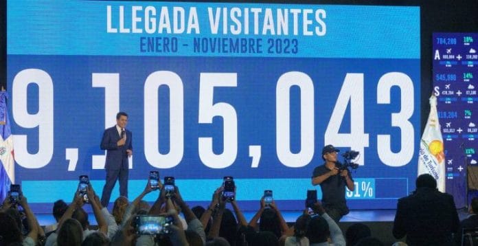 RD recibe 9.1 millones de turistas en 11 meses; va rumbo a los 10 millones