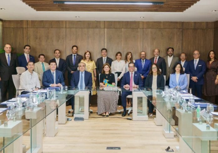 Junta de Directores del Conep recibe a la vicepresidenta de la República, Raquel Peña