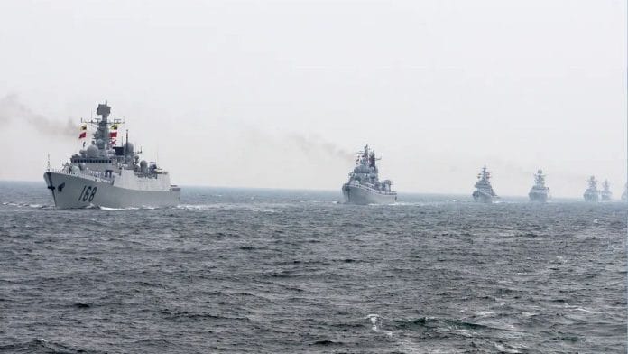 China mantiene al menos cuatro barcos de guerra cerca de Taiwán