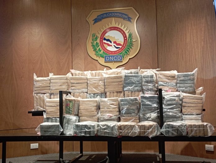 DNCD incauta 229 paquetes de cocaína serían enviados a Puerto Rico