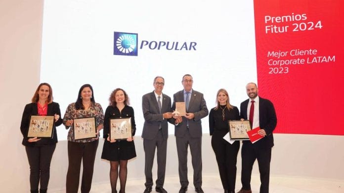 Iberia reconoce al Banco Popular como empresa corporativa más destacada de 2023