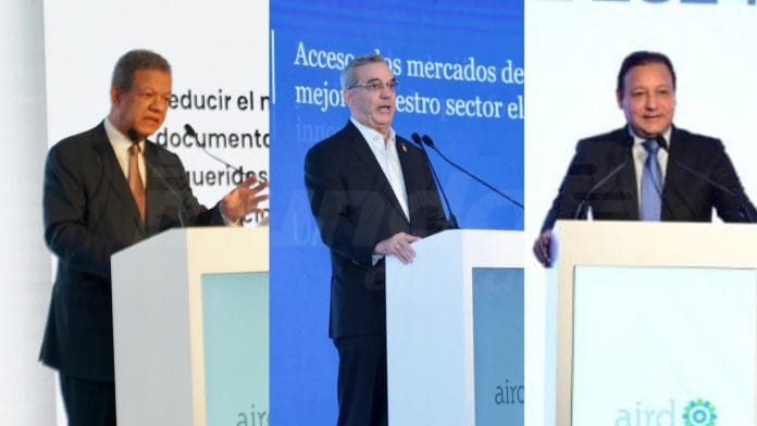Abinader, Leonel y Abel se comprometen a impulsar el desarrollo industrial