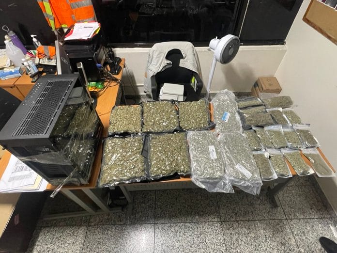 Decomisan 23 paquetes de marihuana en procesador de computadora en el AILA