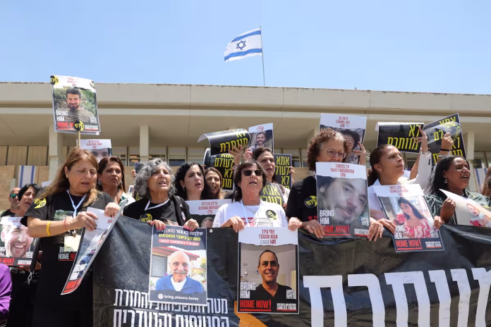 Familias de rehenes en Gaza exigen acuerdo a Netanyahu