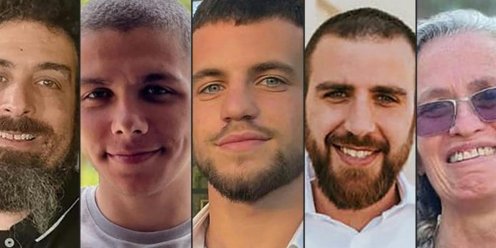 Israel recupera los cadáveres de cinco rehenes en Gaza