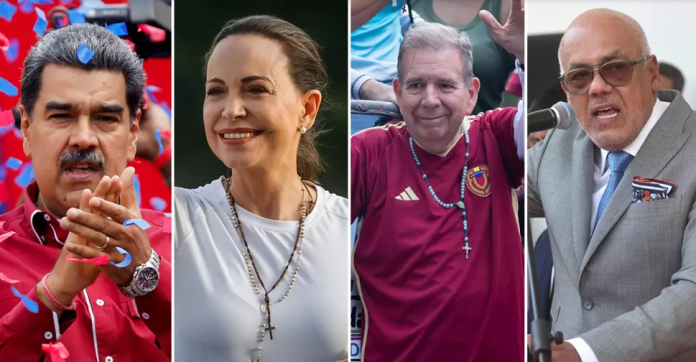 Los cuatro protagonistas en la contienda presidencial venezolana