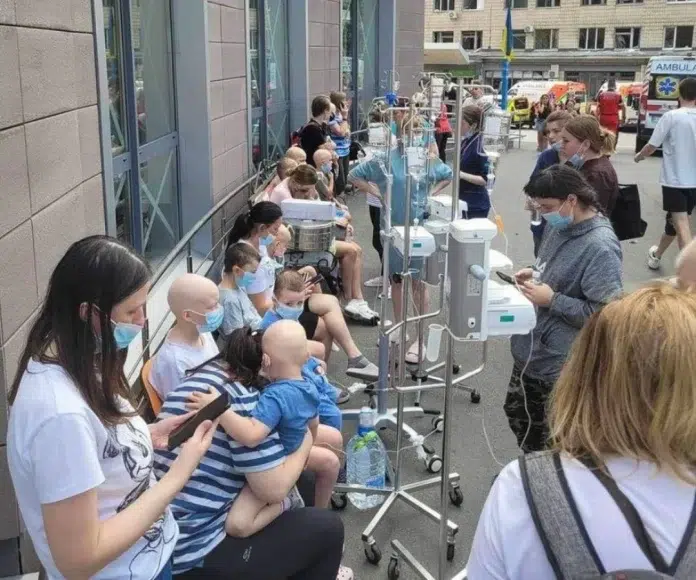 Rusia lanzó un ataque contra un hospital pediátrico en Kiev