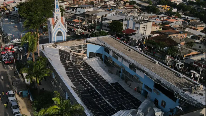Se desploma techo de templo católico en Brasil dejando al menos dos muertos y 22 heridos