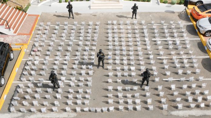 Alijo ocupado en Caucedo es cocaína con un peso de 1.6 toneladas