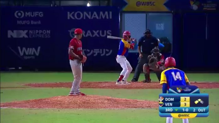 RD derrota a Venezuela en inicio de la ronda de posicionamiento Copa Mundial de Béisbol U15