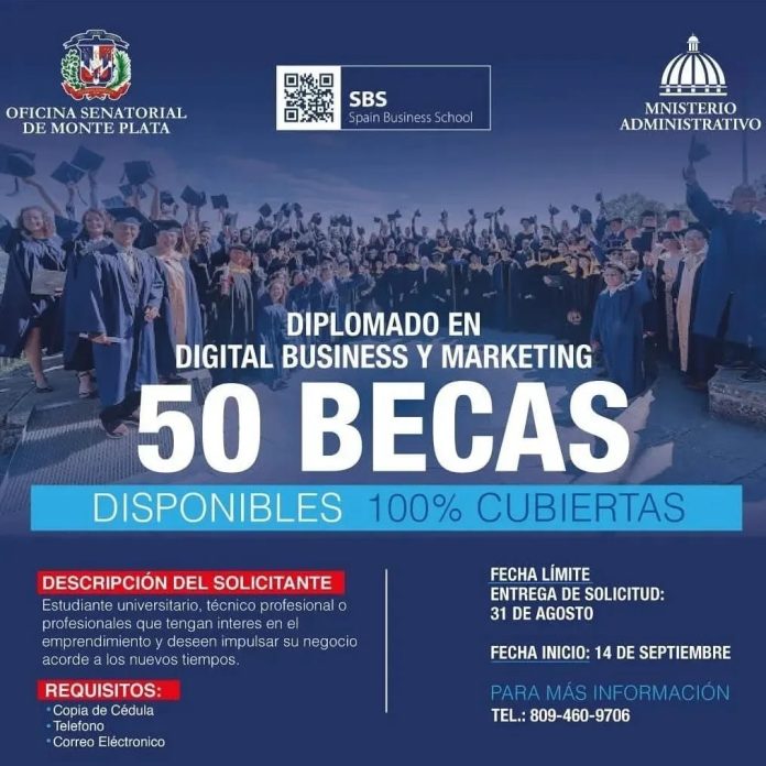 Monte Plata impulsa la formación digital de jóvenes con 50 becas en Digital Business y Marketing