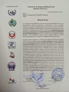 Comunicado del Consorcio de Responsabilidad Social