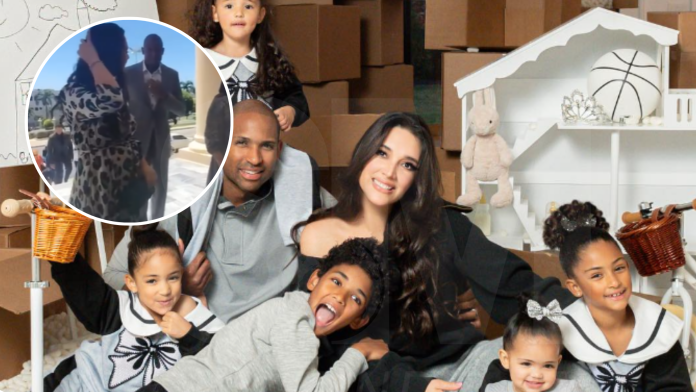 ¿Sexto embarazo? Amelia Vega luce notable barriga en su llegada al Palacio junto Al Horford