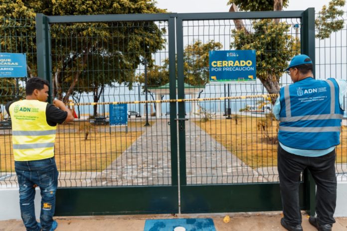 Alcaldía del DN cierra todos los parques por lluvias producto de onda tropical y vaguada