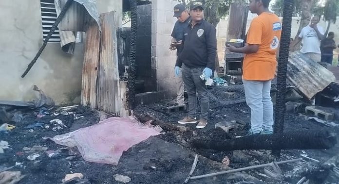 Niño de un año y 11 meses muere calcinado por incendio en su vivienda en Los Alcarrizos