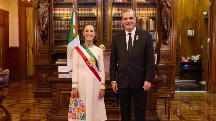 Luis Abinader y la nueva presidenta de México, Claudia Sheinbaum.