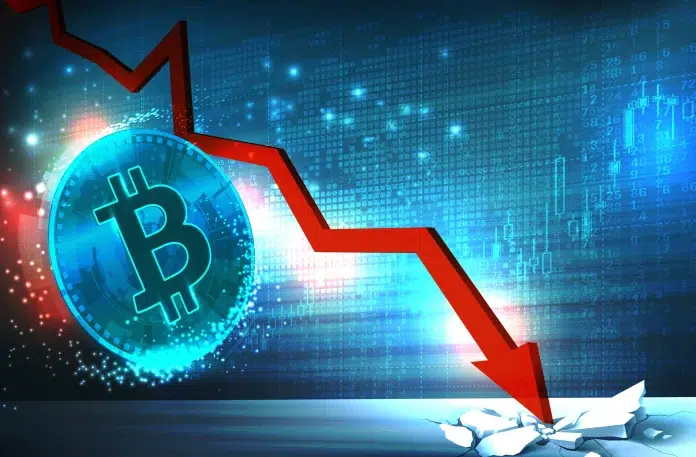 Bitcoin cae en el mercado de criptomonedas