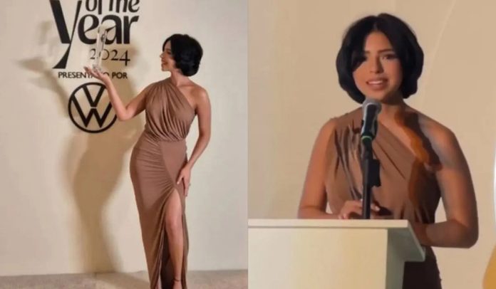 Ángela Aguilar recibe premio a 'Mujer del Año' pese a críticas