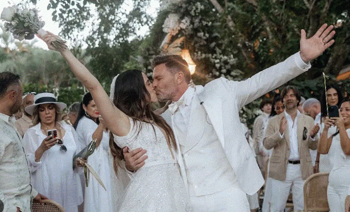Julián Gil y Valeria Marín celebran su unión en íntima boda en Puerto Rico