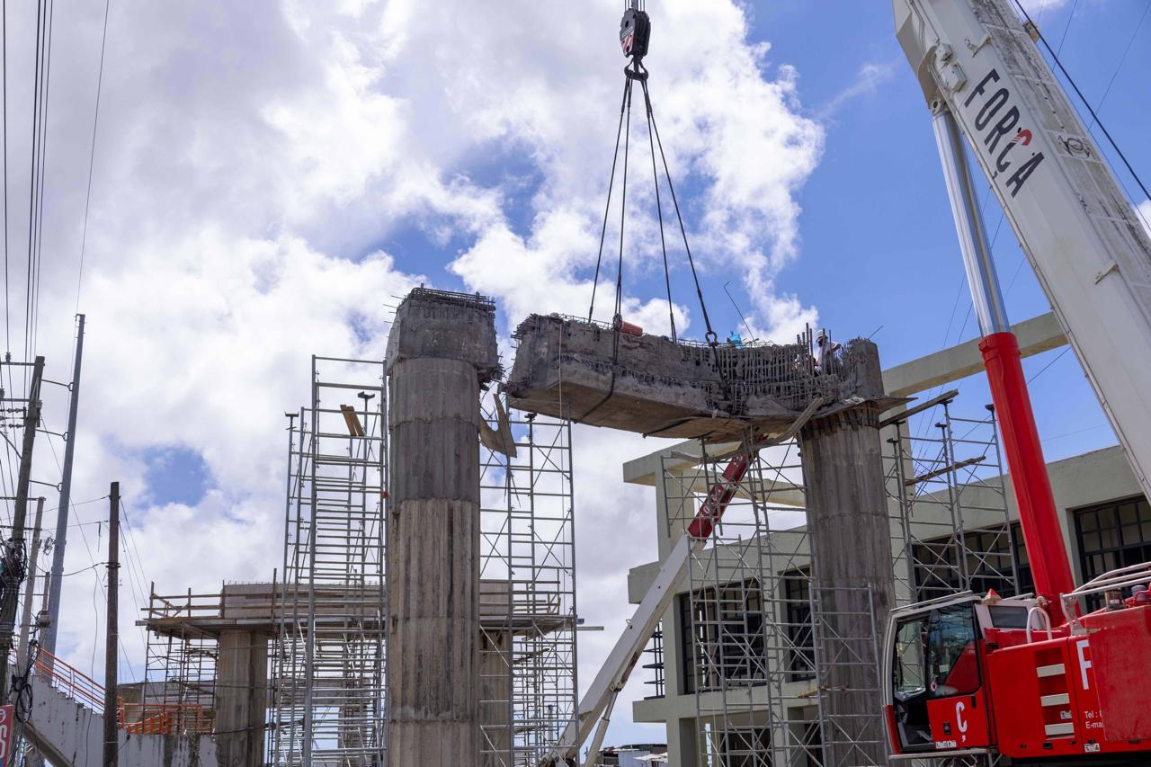 Construcción del metro de Santo Domingo