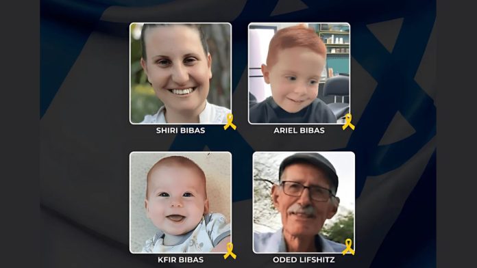 Cuerpos de los rehenes asesinados Oded Lifshitz, Shiri, Kfir y Ariel Bibas regresarán a Israel