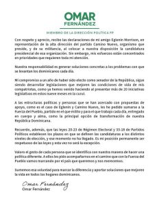 Carta Omar Fernandez