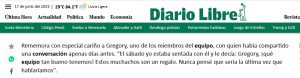 Entrevista de Maribel Espaillat al periodico Diario Libre