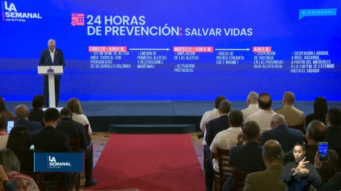 Durante su intervención, el mandatario destacó que el Gobierno ha desplegado un amplio operativo que abarca tres etapas: prevención, asistencia durante el evento y acciones de recuperación.