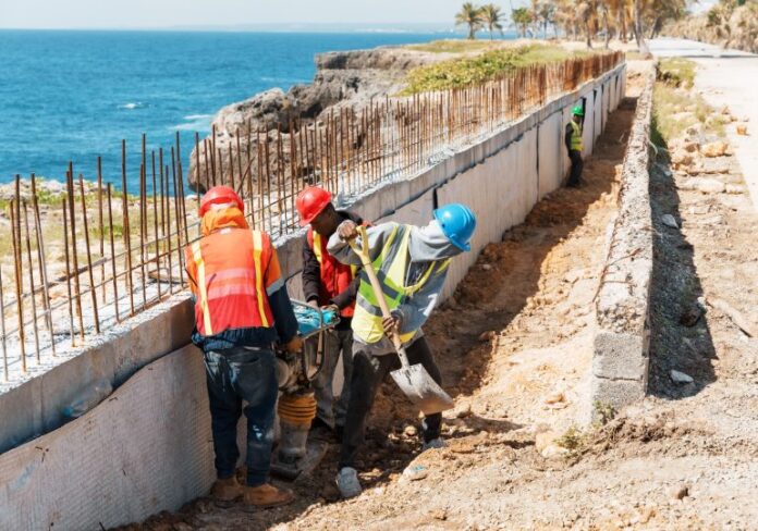 Alcaldía del Distrito Nacional continúa avances en construcción del Malecón Deportivo