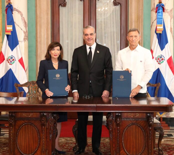 Abinader y gobernadora Kathy Hochul anuncian acuerdo histórico para fortalecer lazos económicos entre Nueva York y RD