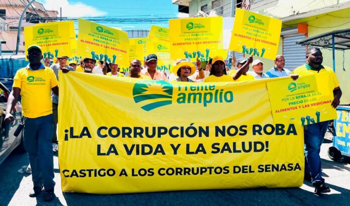 Frente Amplio convoca Caminata exigiendo castigo total a la corrupción en SeNaSa