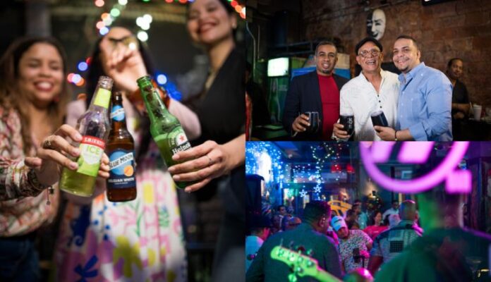 La fiesta de los 25 años de Parada 77 fue animada por Luis Salazar y Orquesta, un joven artista dominicano, “que desde hace años también es asiduo”. Hubo oferta en cervezas y cócteles a base de ginebra.