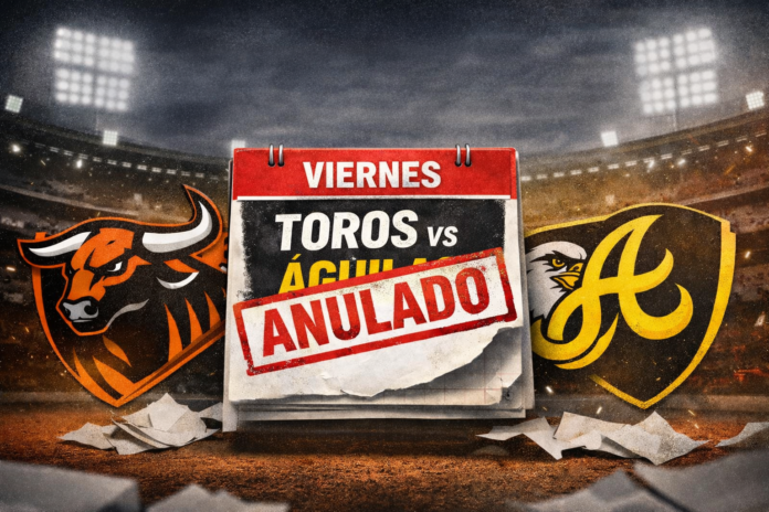 Si las Águilas derrotan al Escogido, ambas novenas Águilas y Toros quedarían empatadas con récord de 11-7, escenario que obligaría a la eventual reposición del partido anulado.