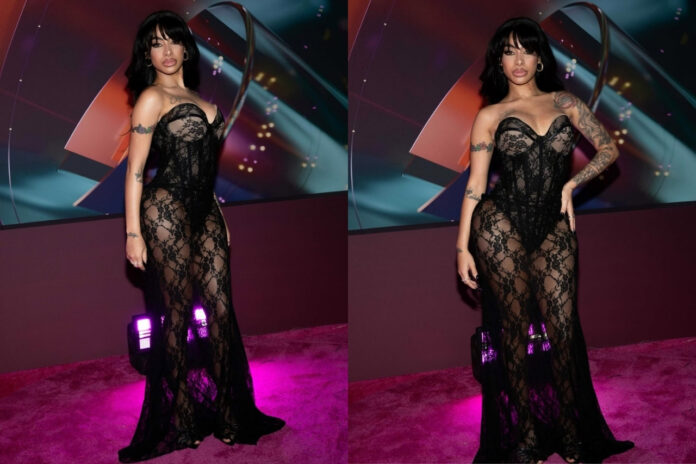 Impactante: Yailin deslumbra en la alfombra magenta y suma tres nominaciones