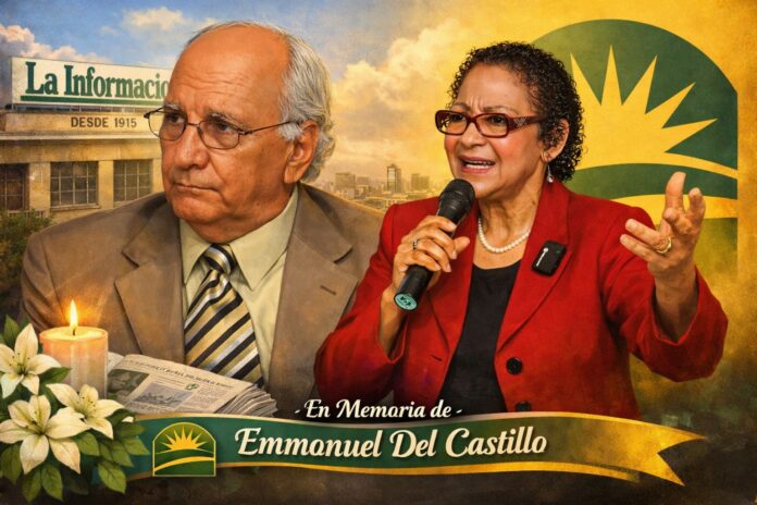 Frente Amplio lamenta fallecimiento de Emmanuel Del Castillo, director del periódico La Información
