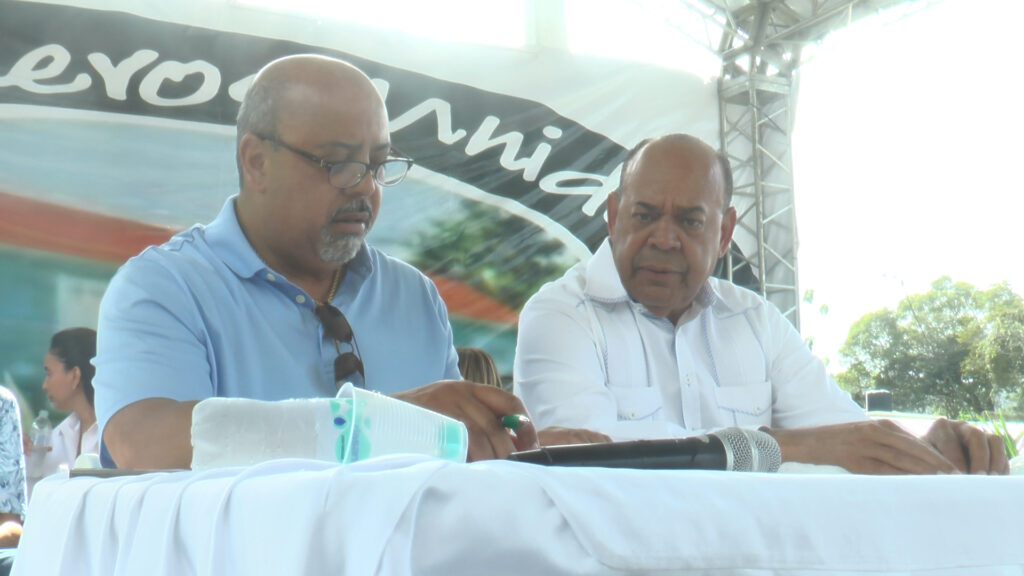 Nelson Eusebio y don Augusto Taveras Directivos de la Fundacion Ranchers Unidos en NY