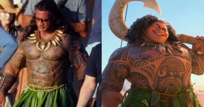 Dwayne Johnson revela el desafío físico detrás de su transformación en Maui en la nueva “Moana”